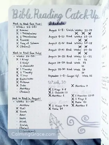 How to Read the Bible in a Year with a Bullet Journal